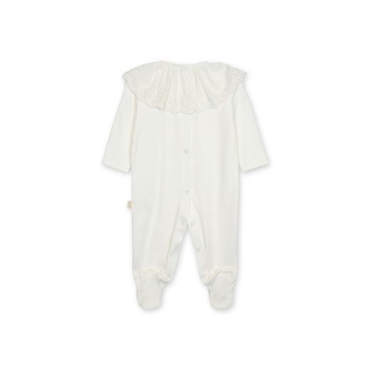 Picture of Baby Gi White Broderie Anglaise Babygrow