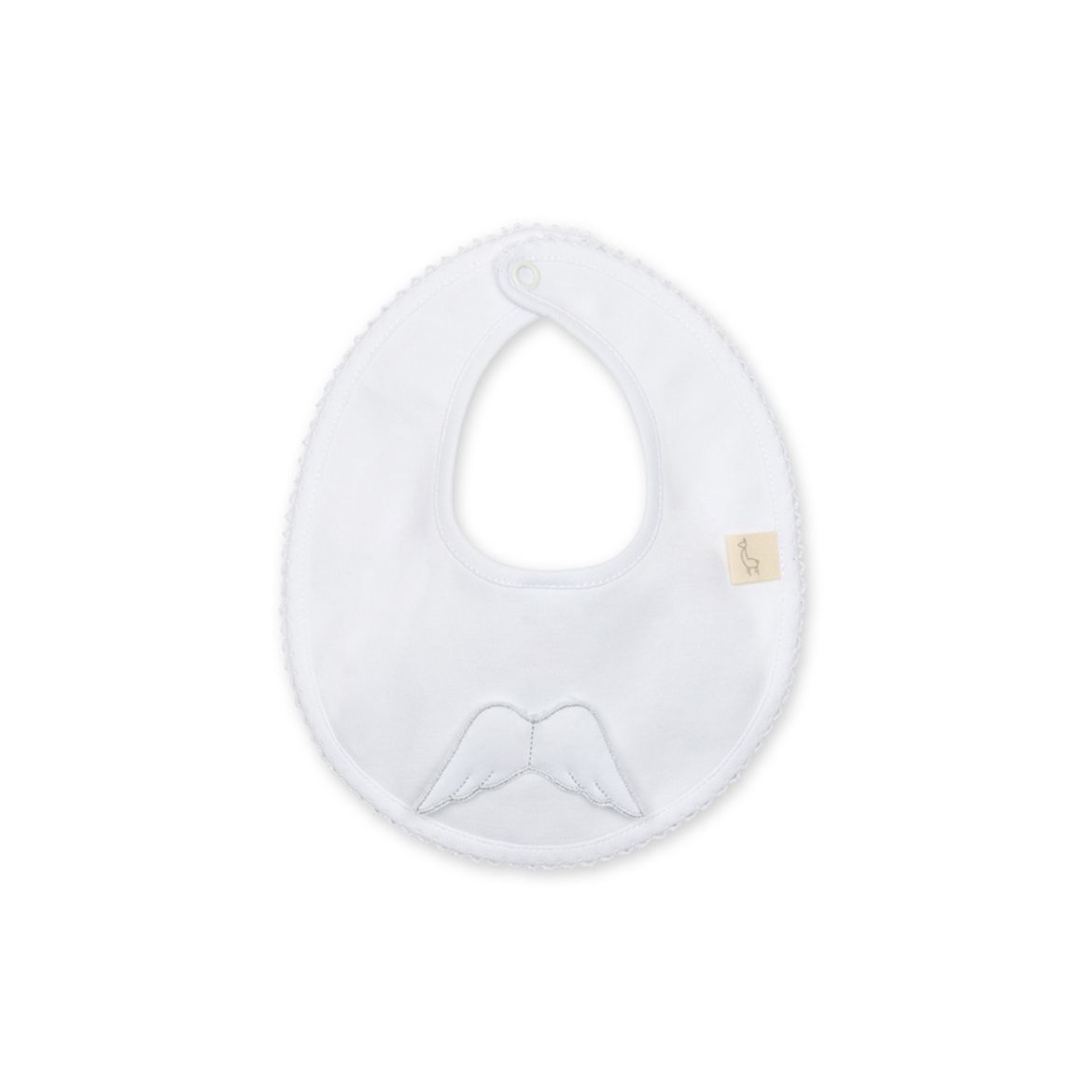 Picture of Baby Gi White Angel Wing Bib
