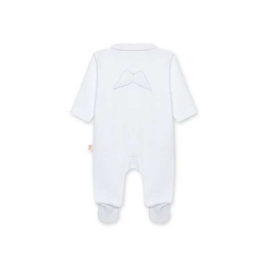 Picture of Baby Gi White Angel Wing Cotton Babygrow