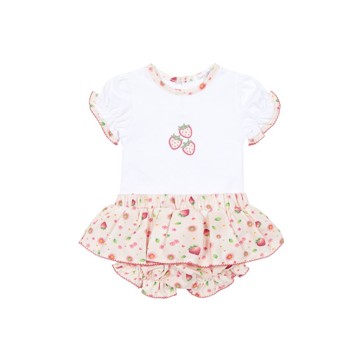 Picture of Deolinda Girls Strawberry Top & Knicker Set