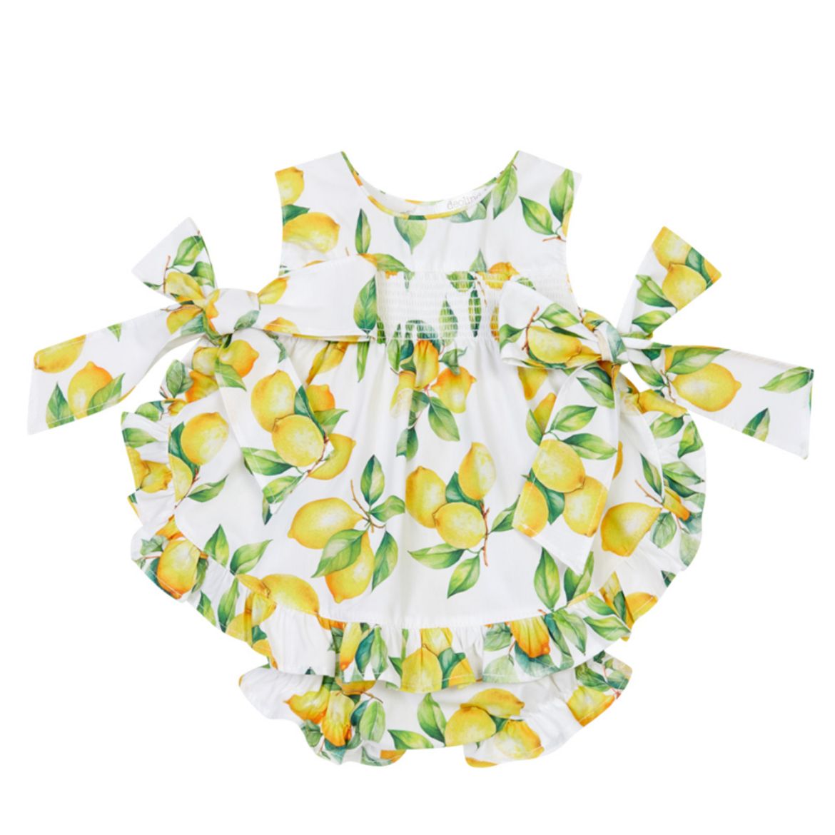 Picture of Deolinda Girls Lemon Printed Top & Bloomers