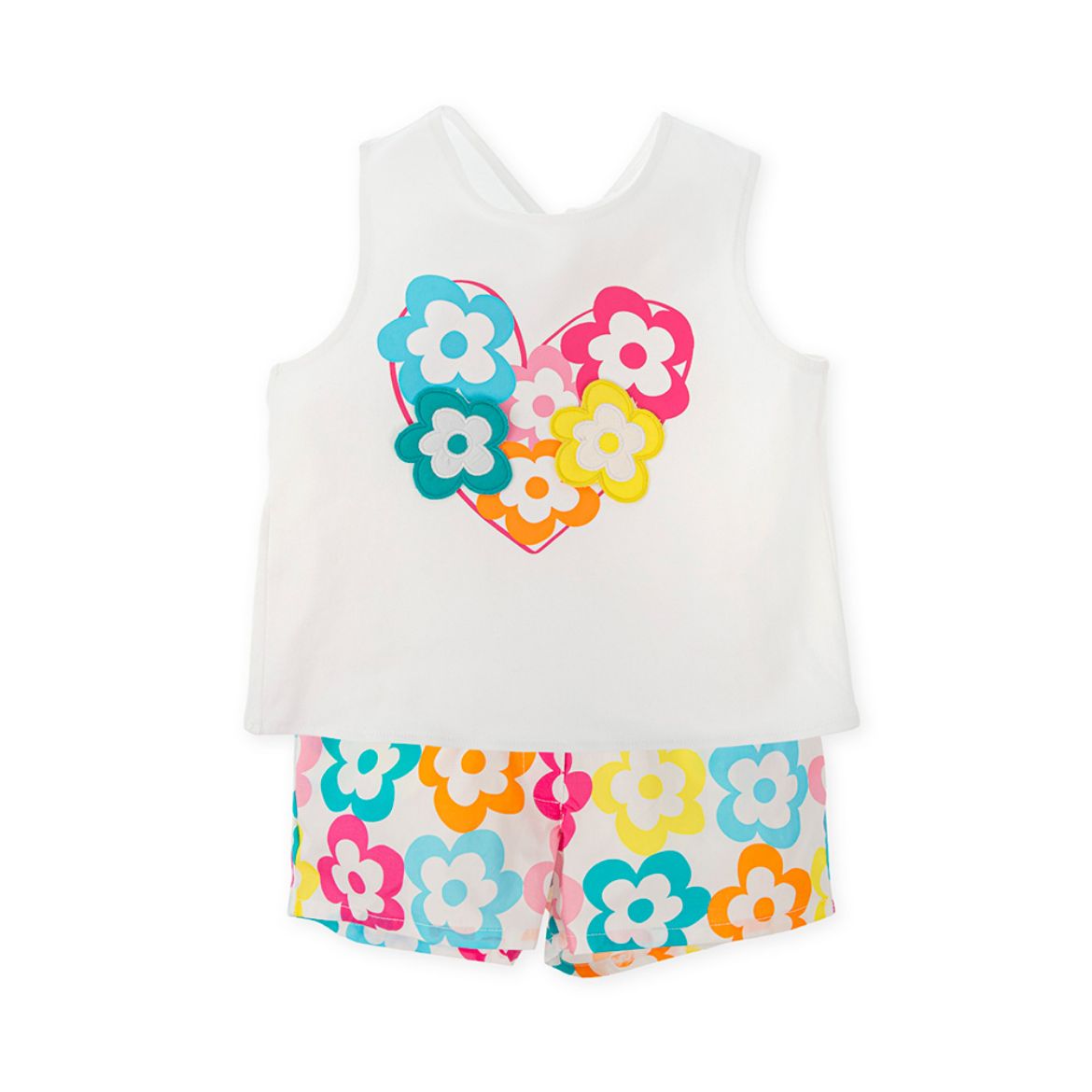 Picture of Agatha Ruiz De La Prada Multi Coloured Flower Top & Shorts Set