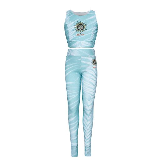 Picture of Just Cavalli Girls Blue Top & Leggings Set