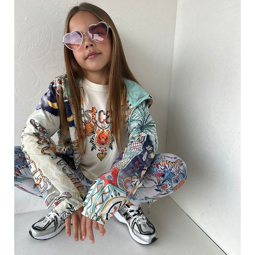 Picture of Just Cavalli Girls T-Shirt & Printed Leggings Set