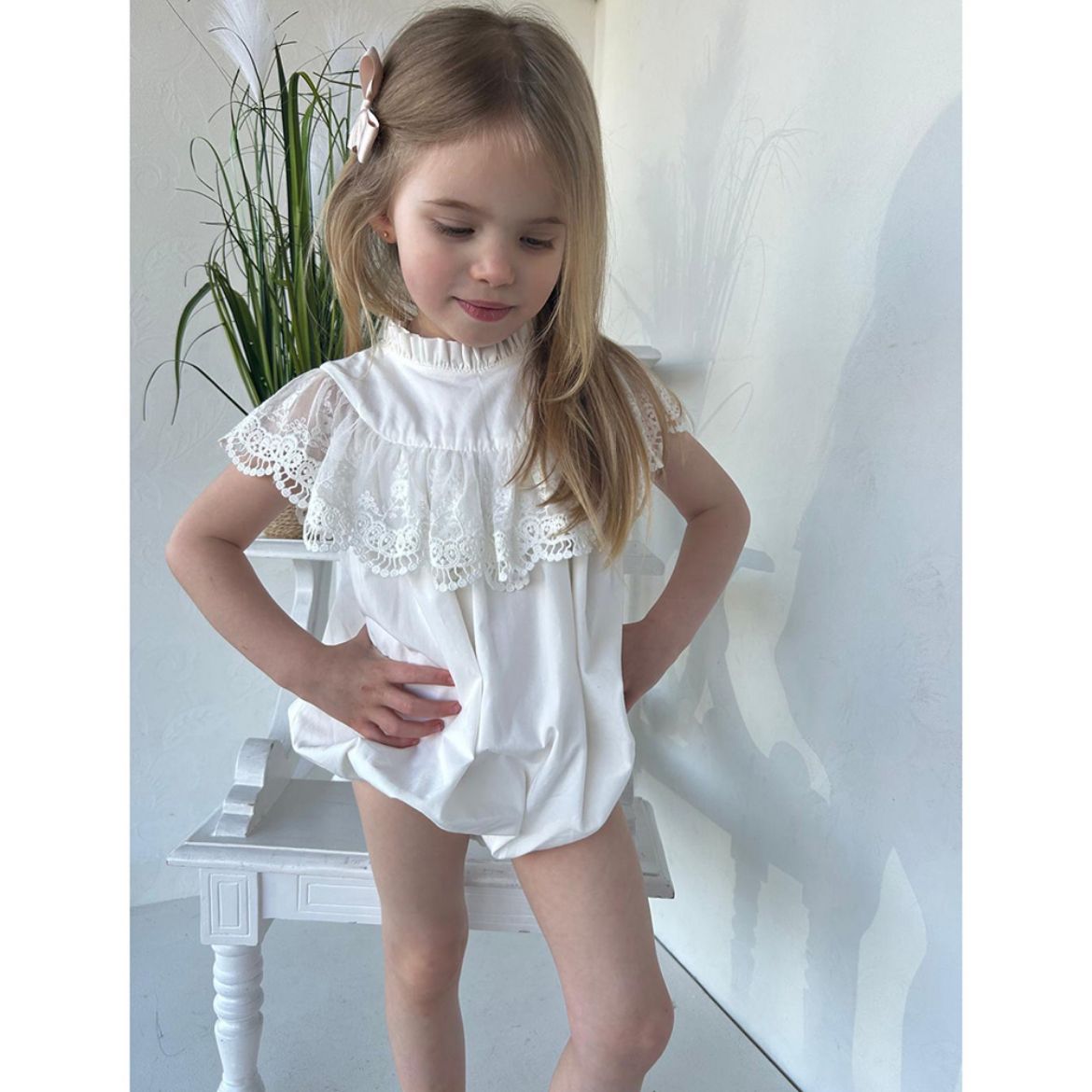 Picture of Phi Ivory Lace Romper