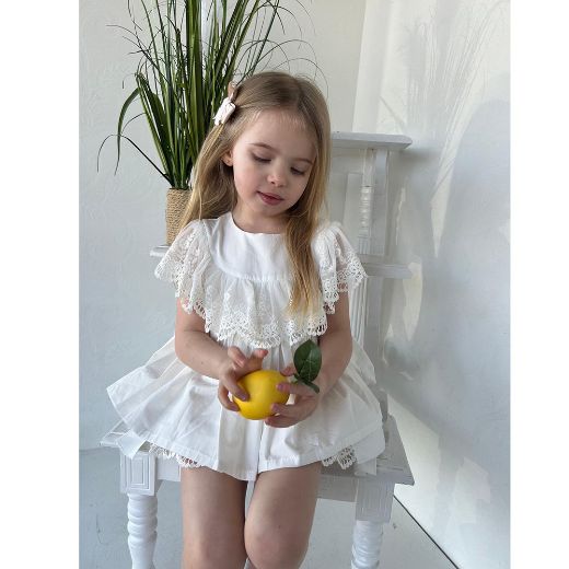 Picture of Phi Ivory Lace Top & Knicker Set