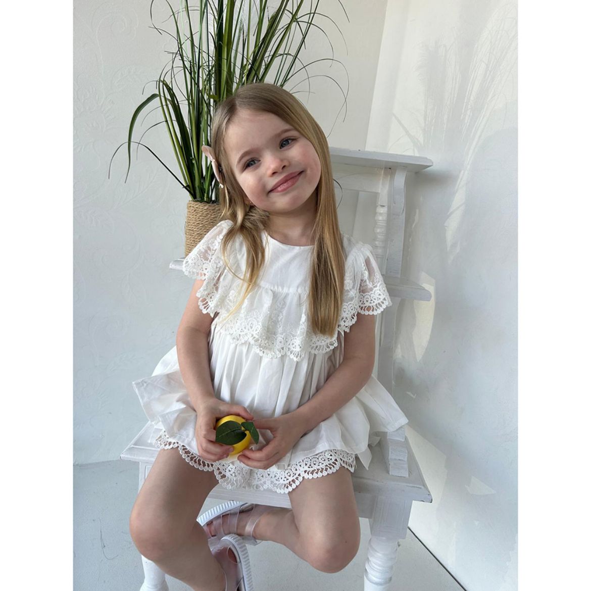 Picture of Phi Ivory Lace Top & Knicker Set