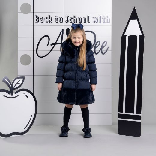 Picture of A Dee Rhea Navy Long Jacket