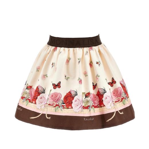 Picture of Monnalisa Flower Top And Skirt Set