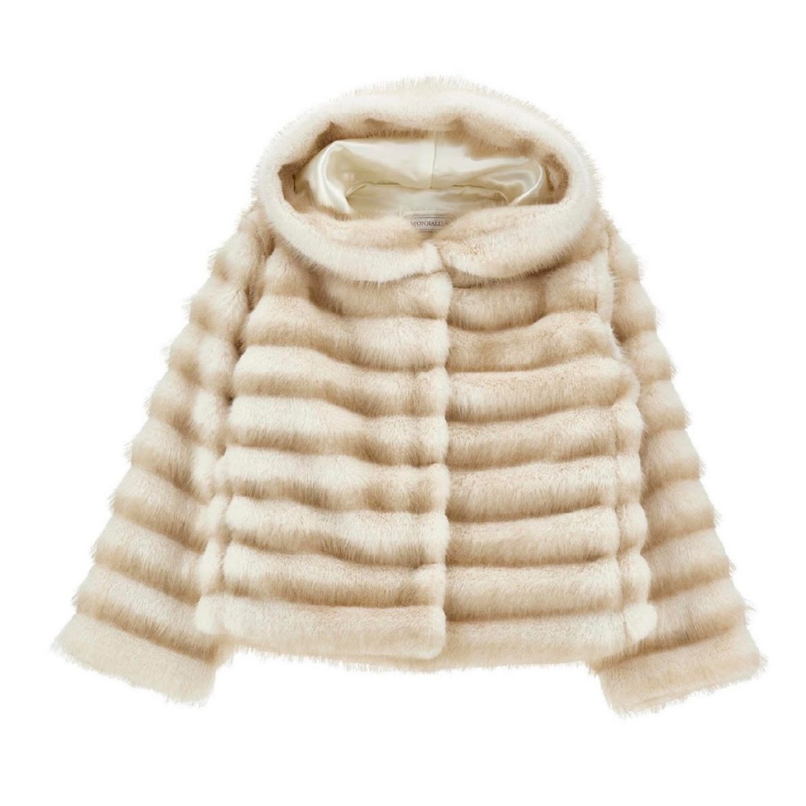 Picture of Monnalisa Cream Faux Fur Jacket
