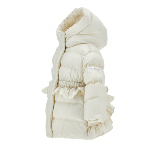 Picture of Monnalisa Cream Coat With Frills