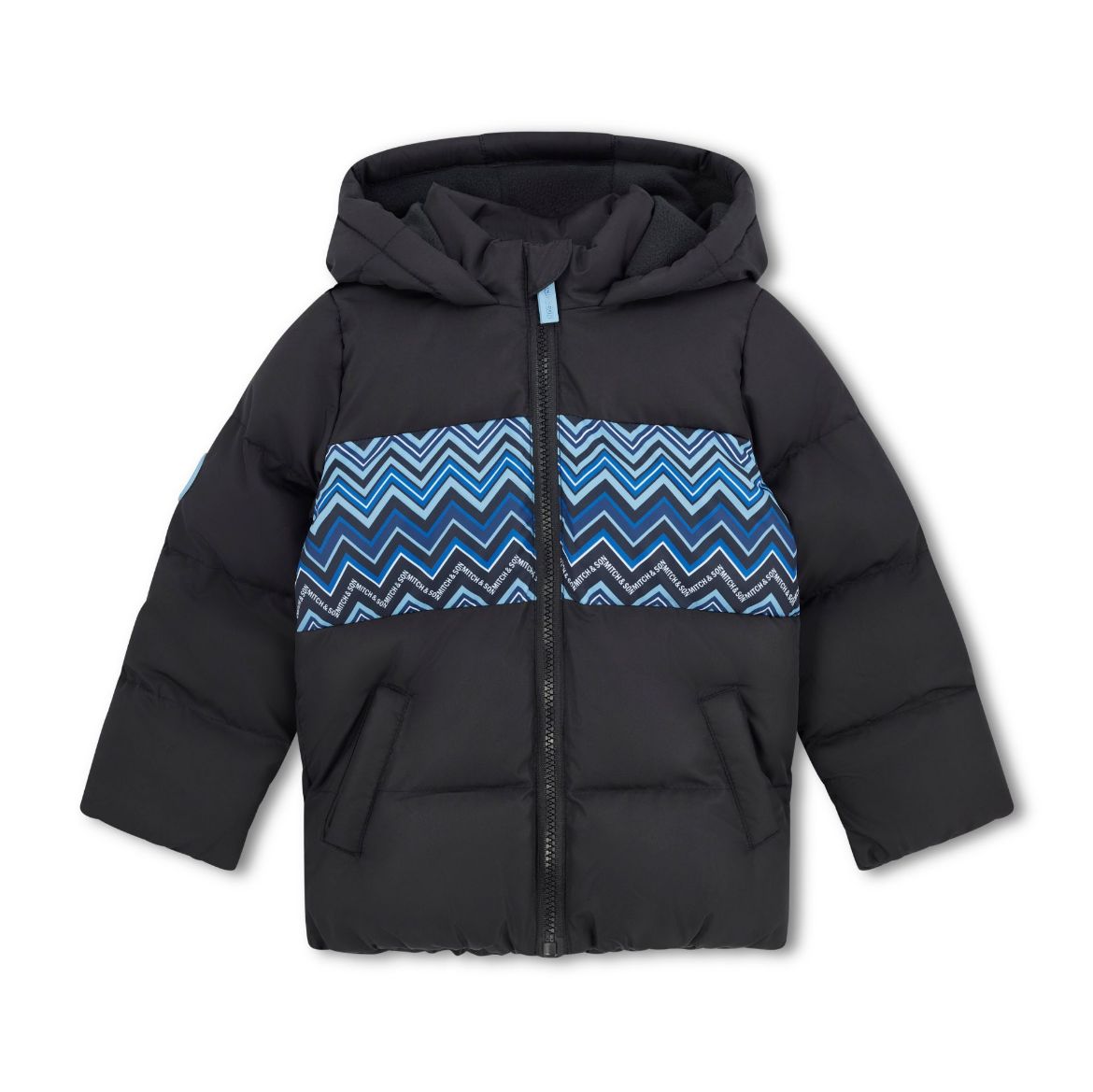 Picture of Mitch & Son Wyatt Black Zig Zag Jacket