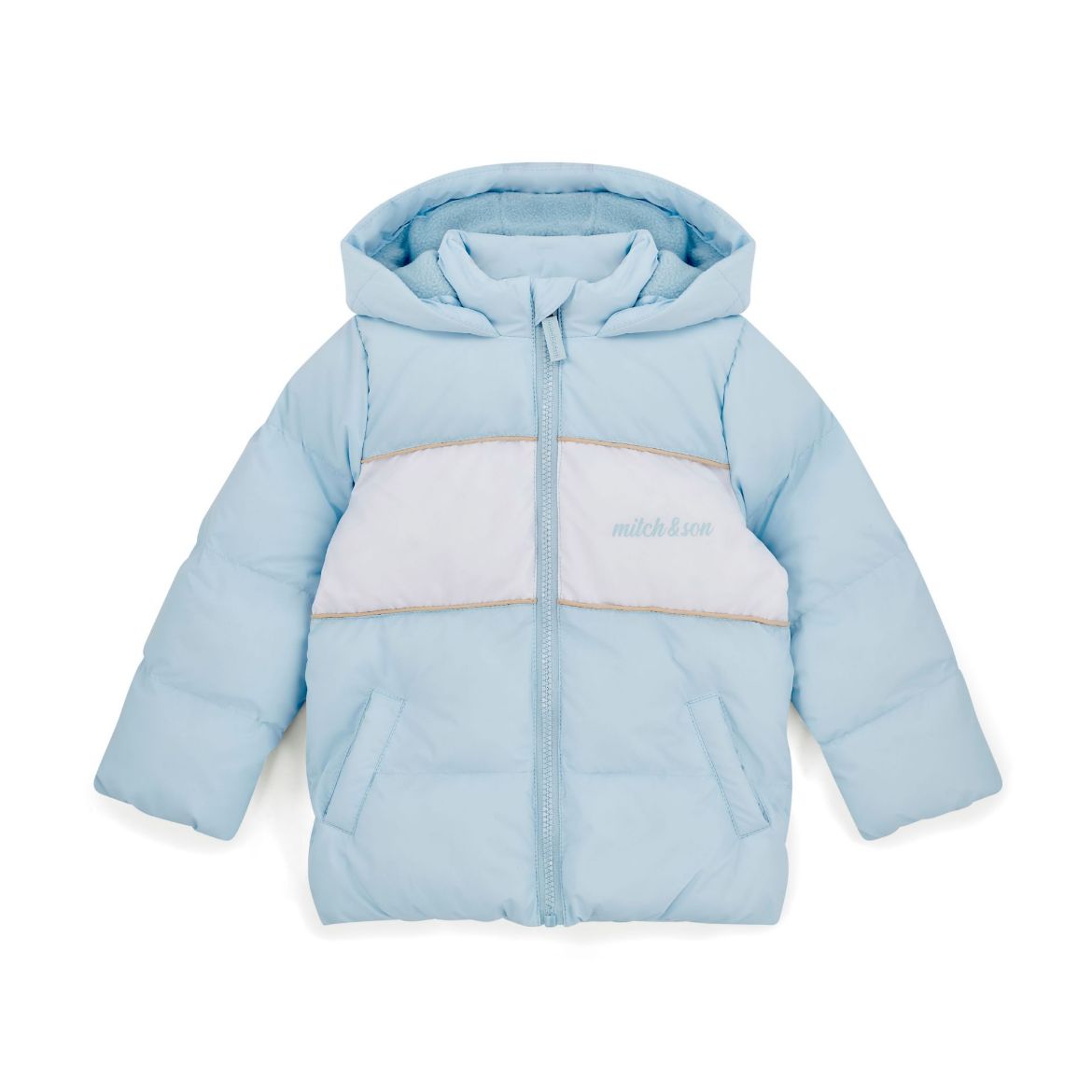 Picture of Mitch & Son Steven Sky Blue Hooded Jacket