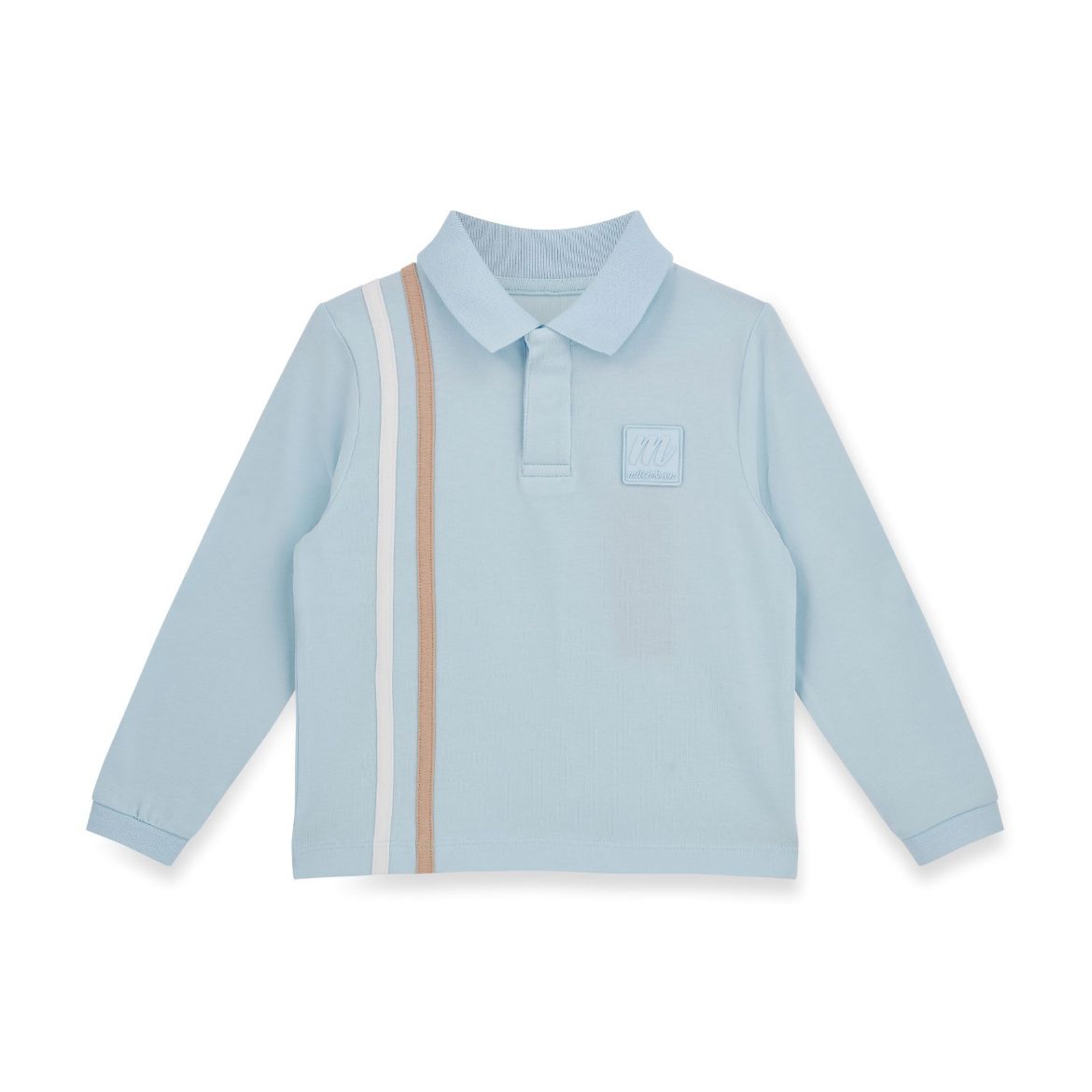 Picture of Mitch & Son Sawyer Sky Blue Long Sleeve Jersey Polo