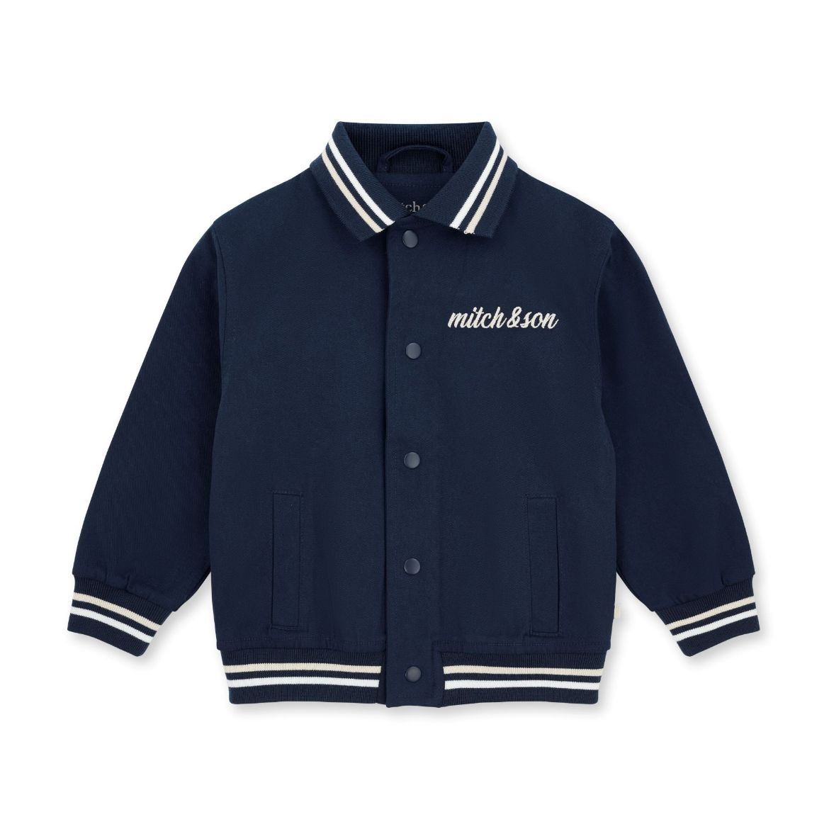 Picture of Mitch & Son Santiago Navy Twill Bomber Jacket