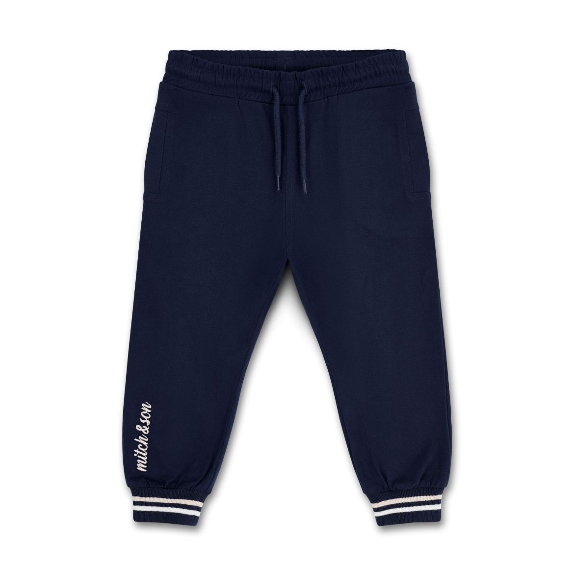 Picture of Mitch & Son Sullivan Navy Twill Elasticated Trousers