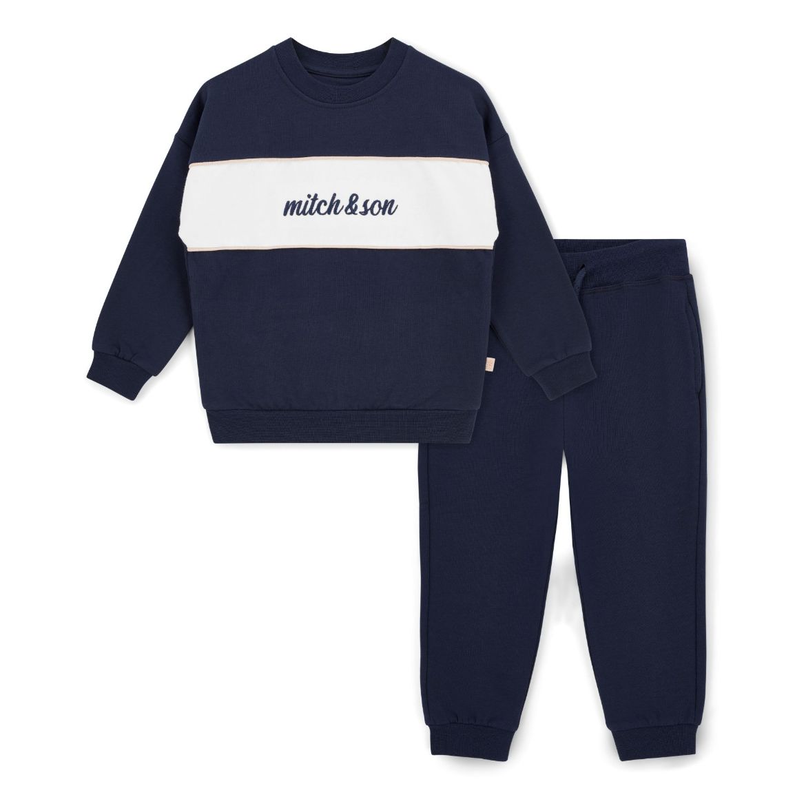 Picture of Mitch & Son Sean Navy Crewneck Tracksuit