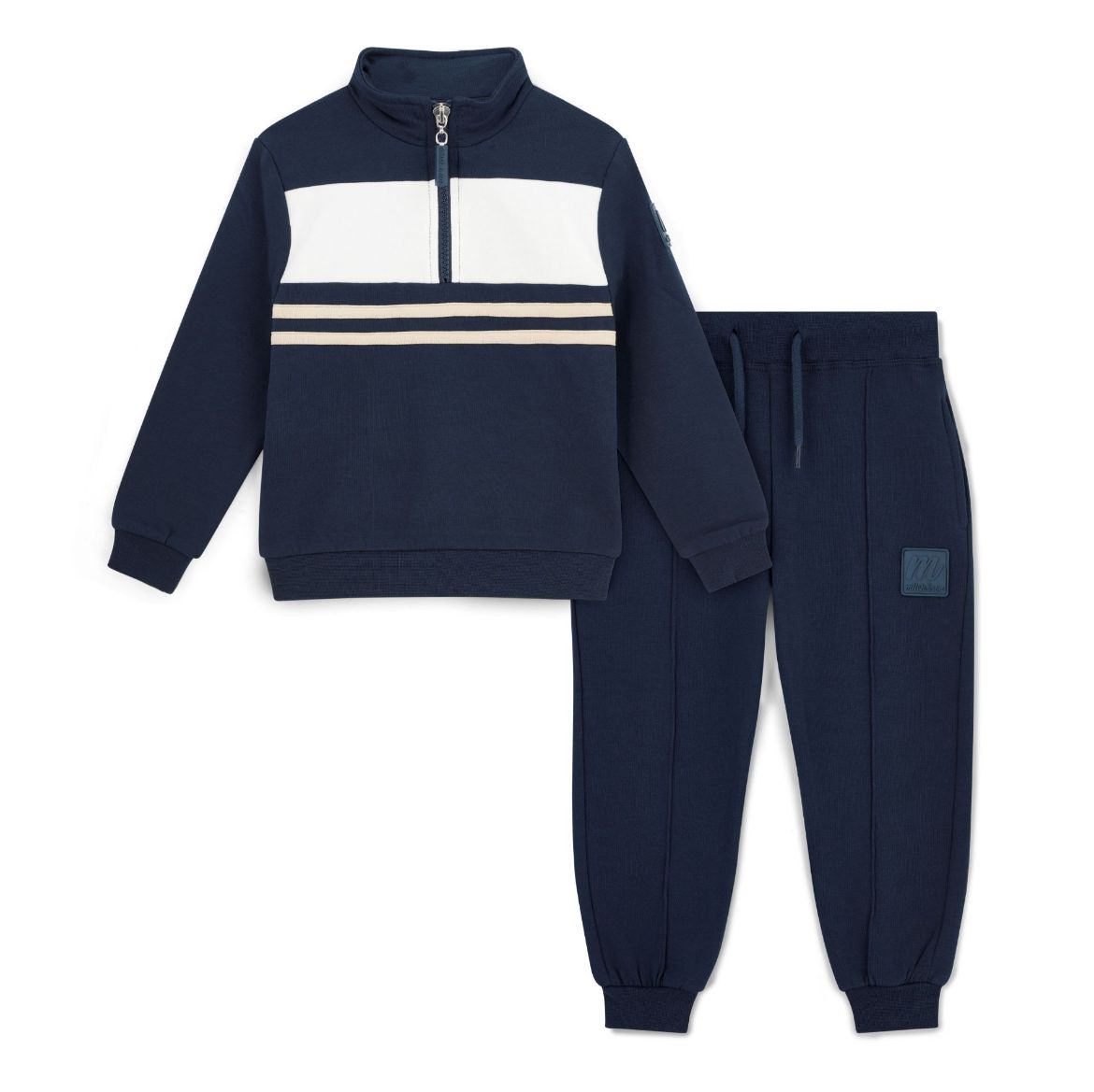 Picture of Mitch & Son Samson Navy Quarter Zip Tracksuit