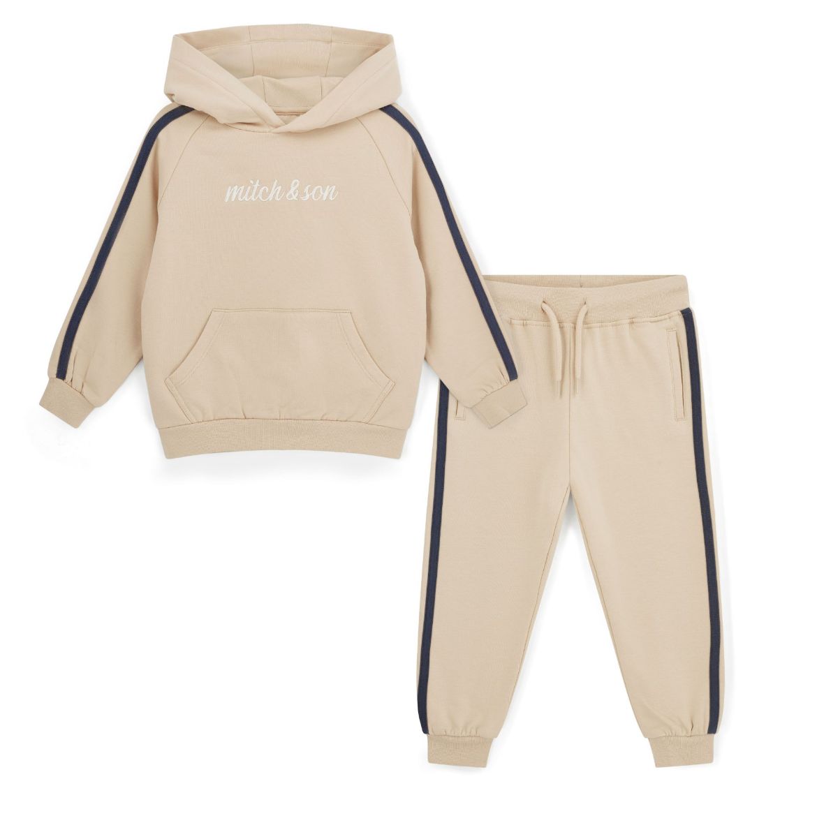 Picture of Mitch & Son Scott Beige Hoodie Tracksuit