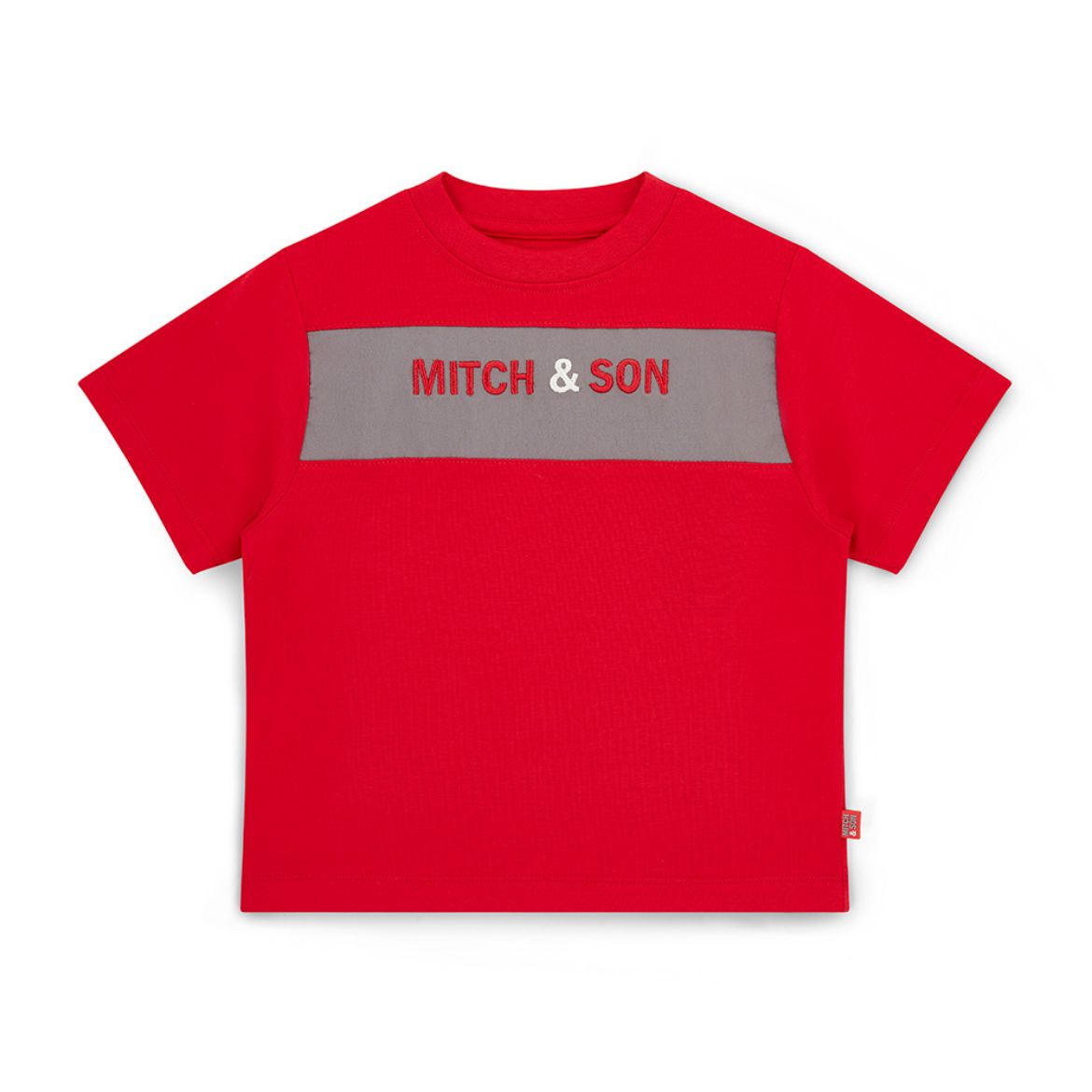 Picture of Mitch & Son Trevor Red Panel Tshirt