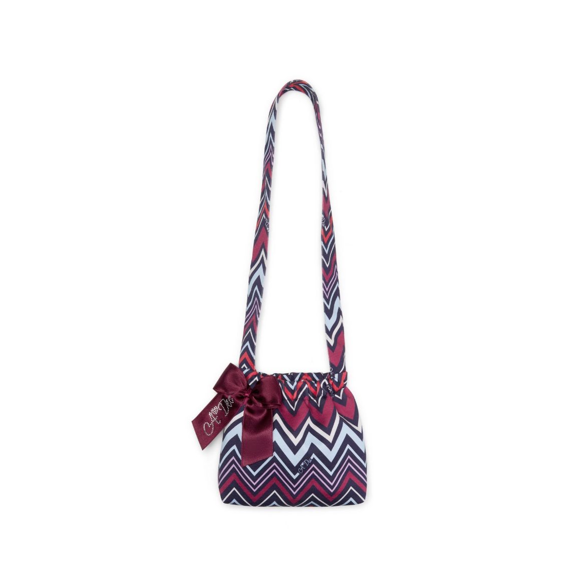 Picture of A Dee Brenda Navy Chevron Print Bag