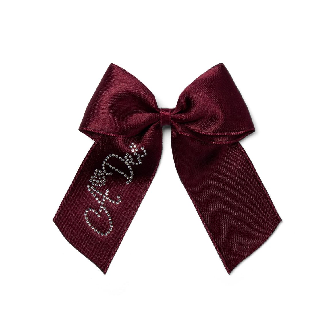 Picture of A Dee Ariah Deep Cherry Satin Bow Hairclip