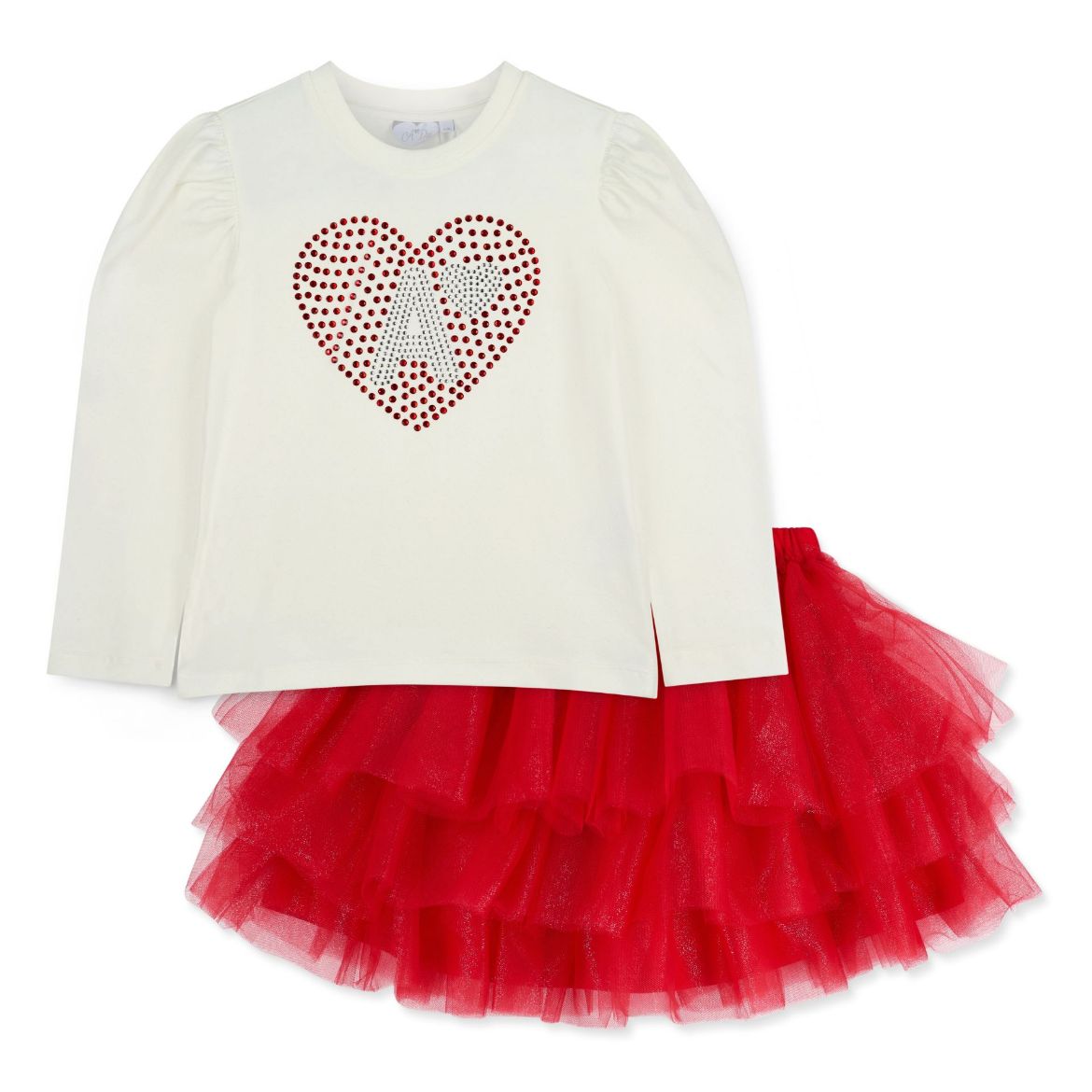 Picture of A Dee Blair Snow White/Red Tulle Skirt Set