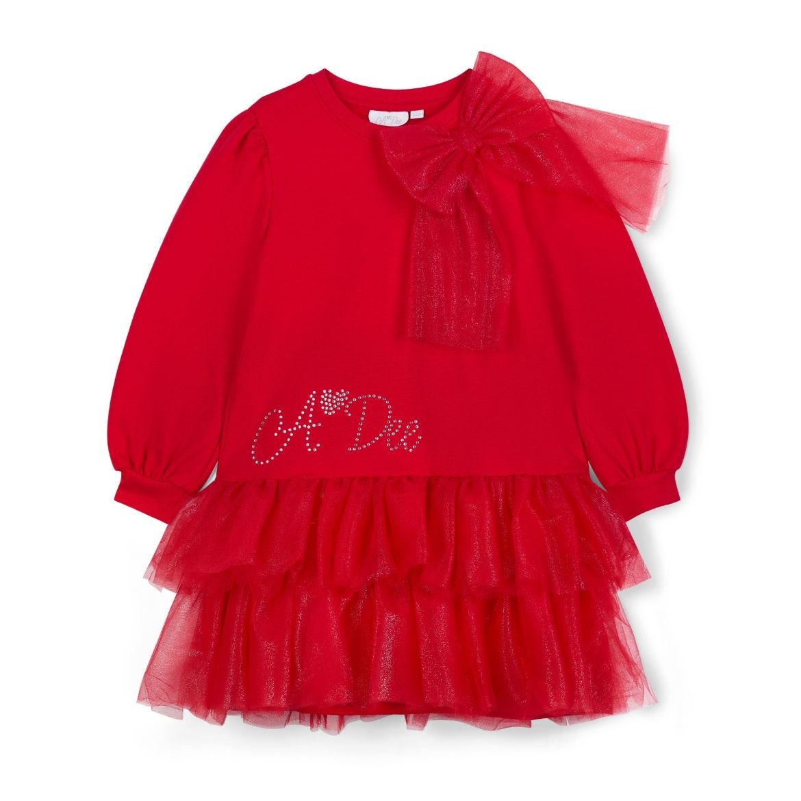 Picture of A Dee Brandy Red Tulle Bow Dress