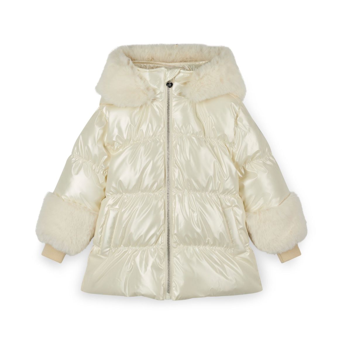 Picture of A Dee Avery White Short Fur Trim Jacket