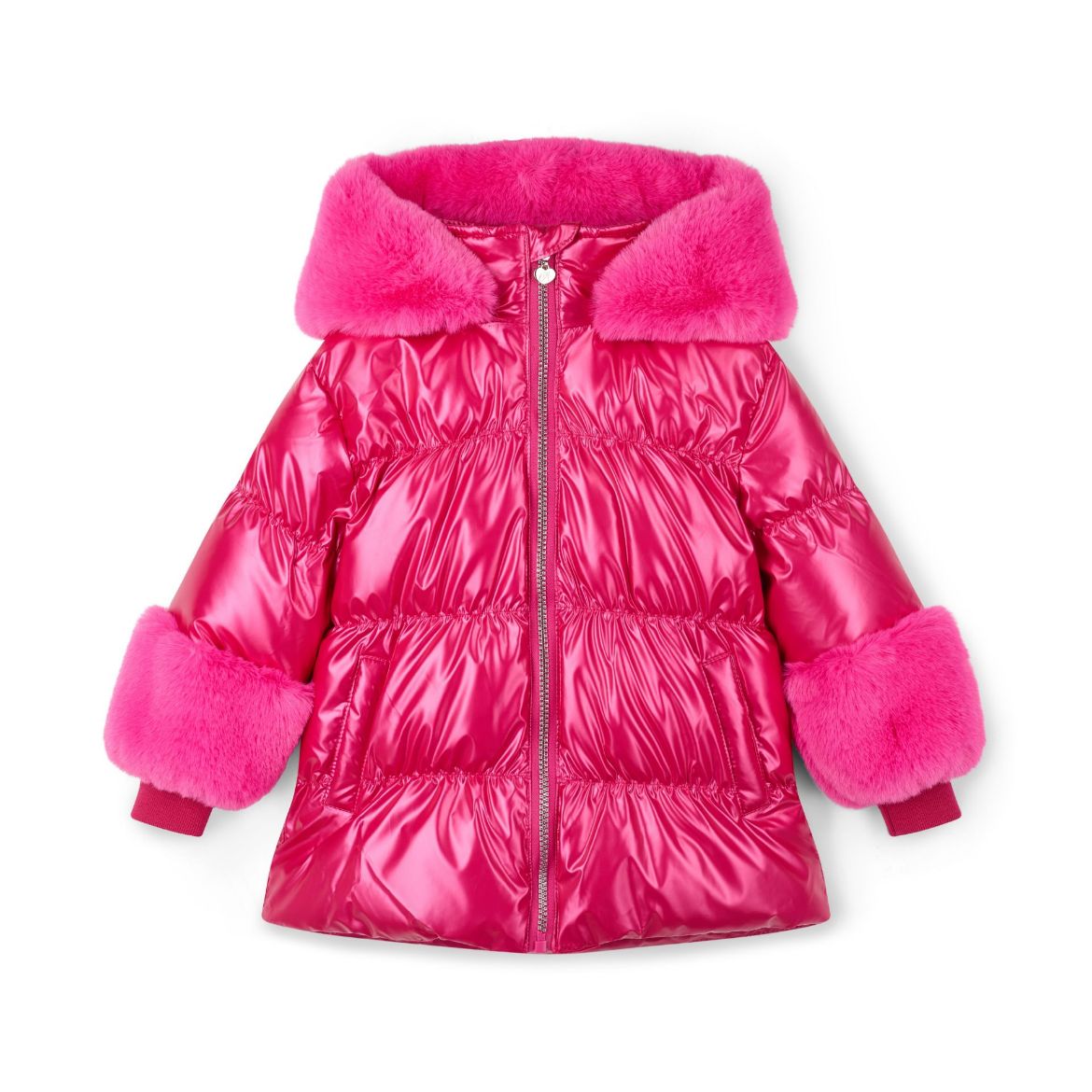 Picture of A Dee Avery Fuchsia Pink Short Fur Trim Jacket