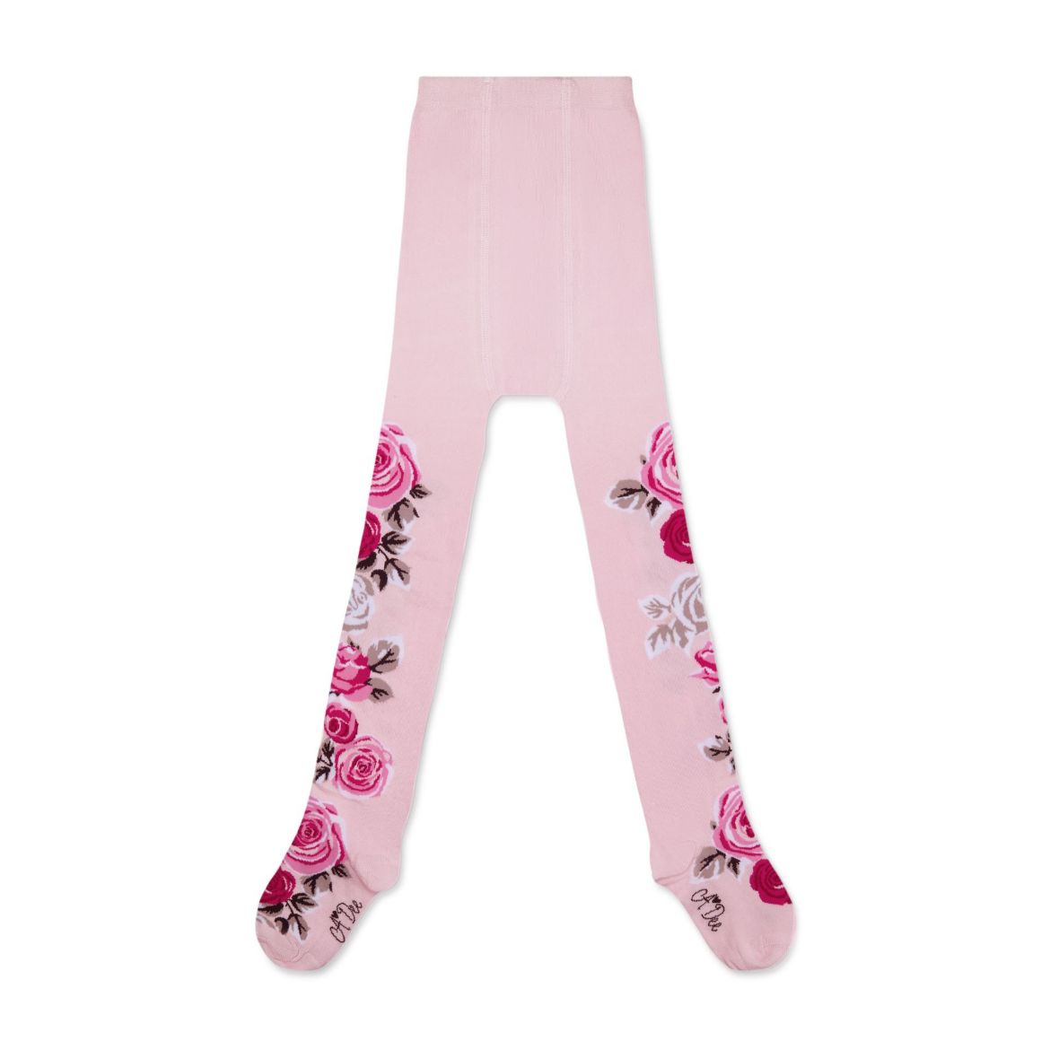 Picture of A Dee Ari Pale Pink Rose Print Tights