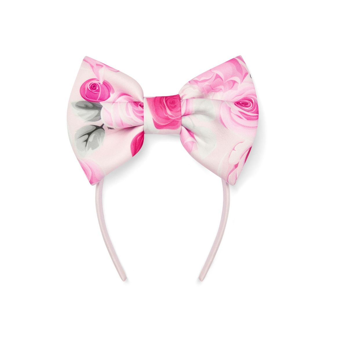 Picture of A Dee Allie Pale Pink Printed Bow Headband