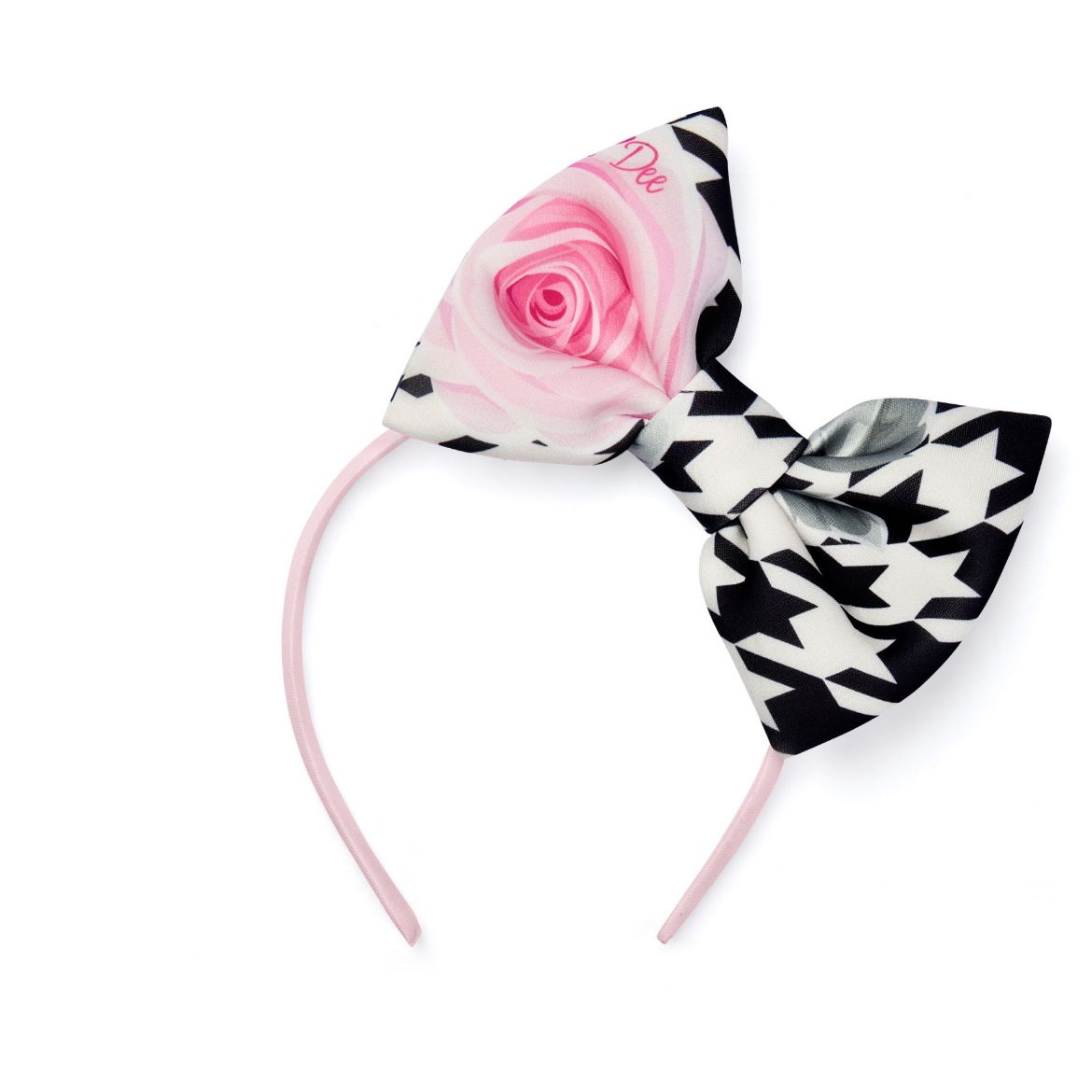 Picture of A Dee Allie Black Printed Bow Headband