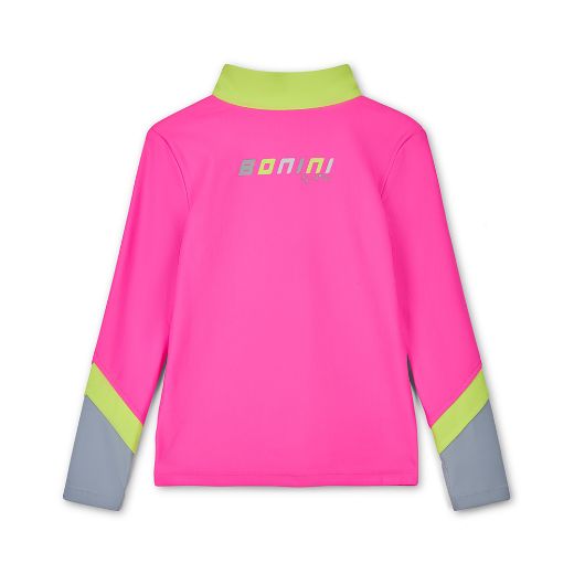 Picture of Bonini Motion Hot Pink Colour Block Quarter Zip