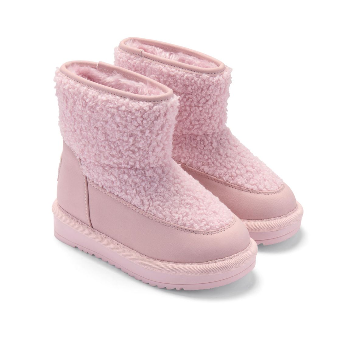 Picture of A Dee Teddie Pale Pink Boucle Boot