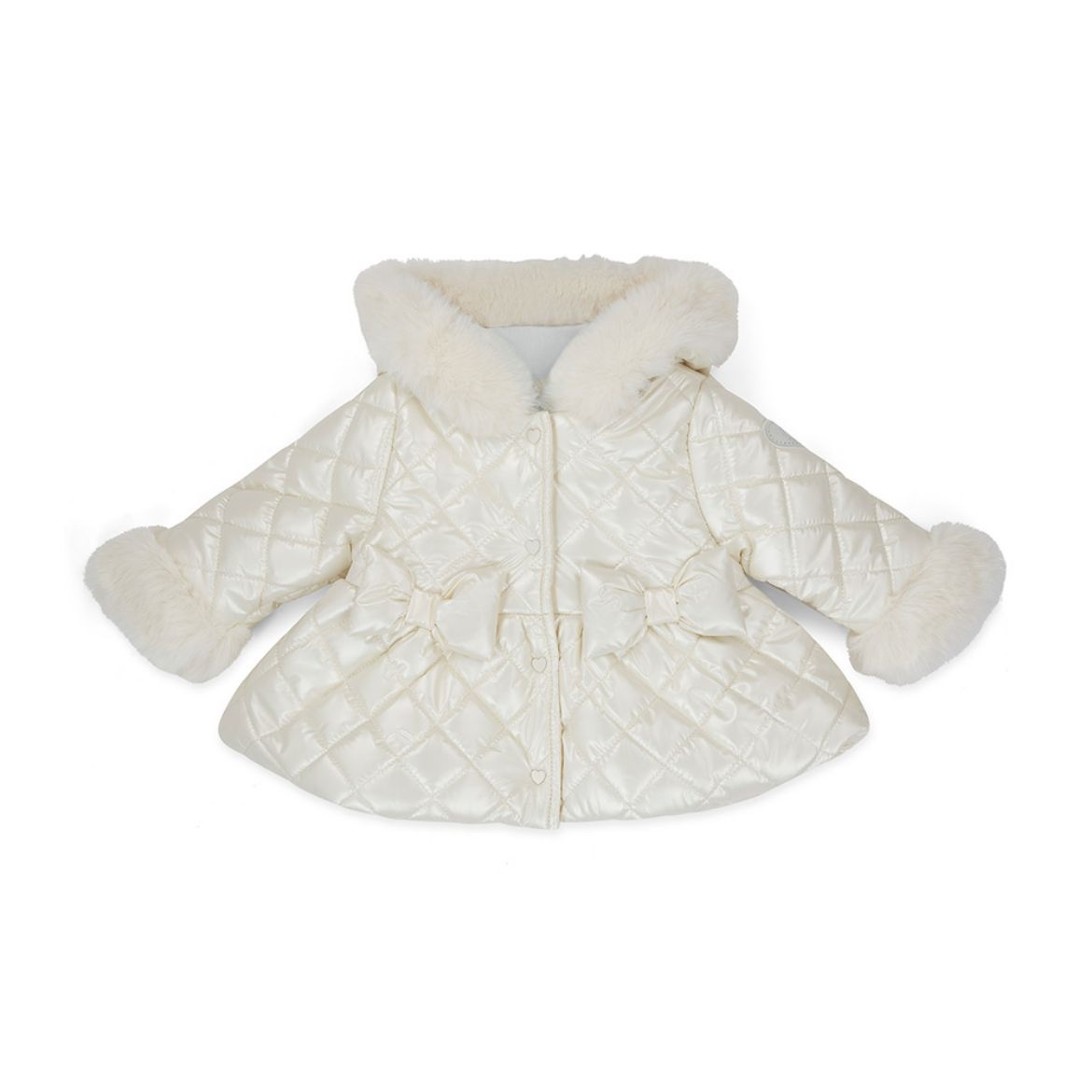 Picture of Little A Dolly White Quilted Jacket