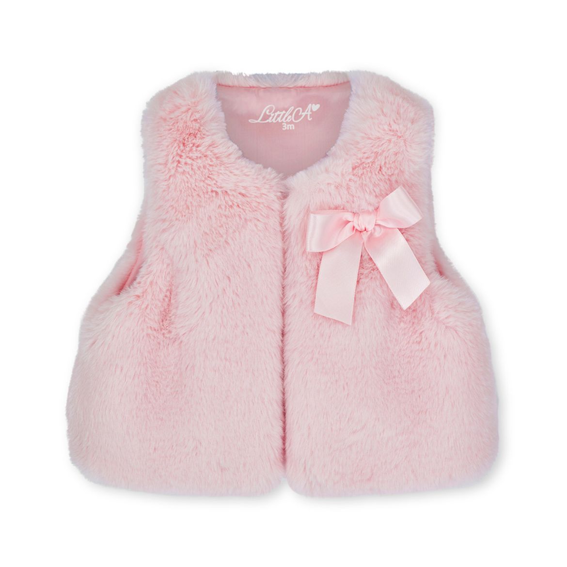Picture of Little A Dani Pale Pink Fur Gilet