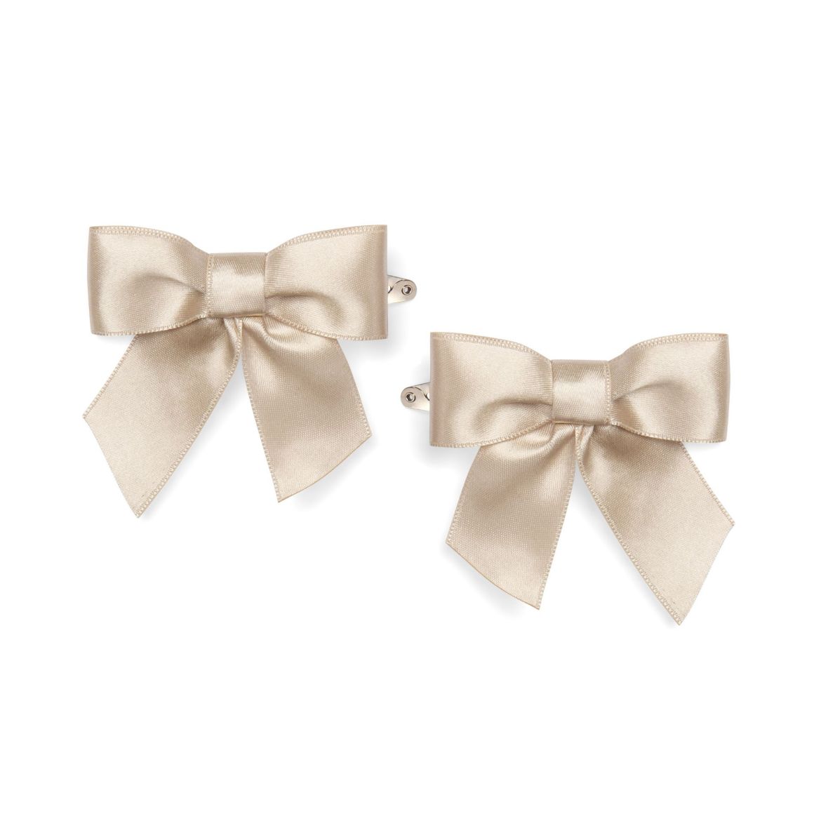 Picture of Little A Denver Beige Satin Bow Clip