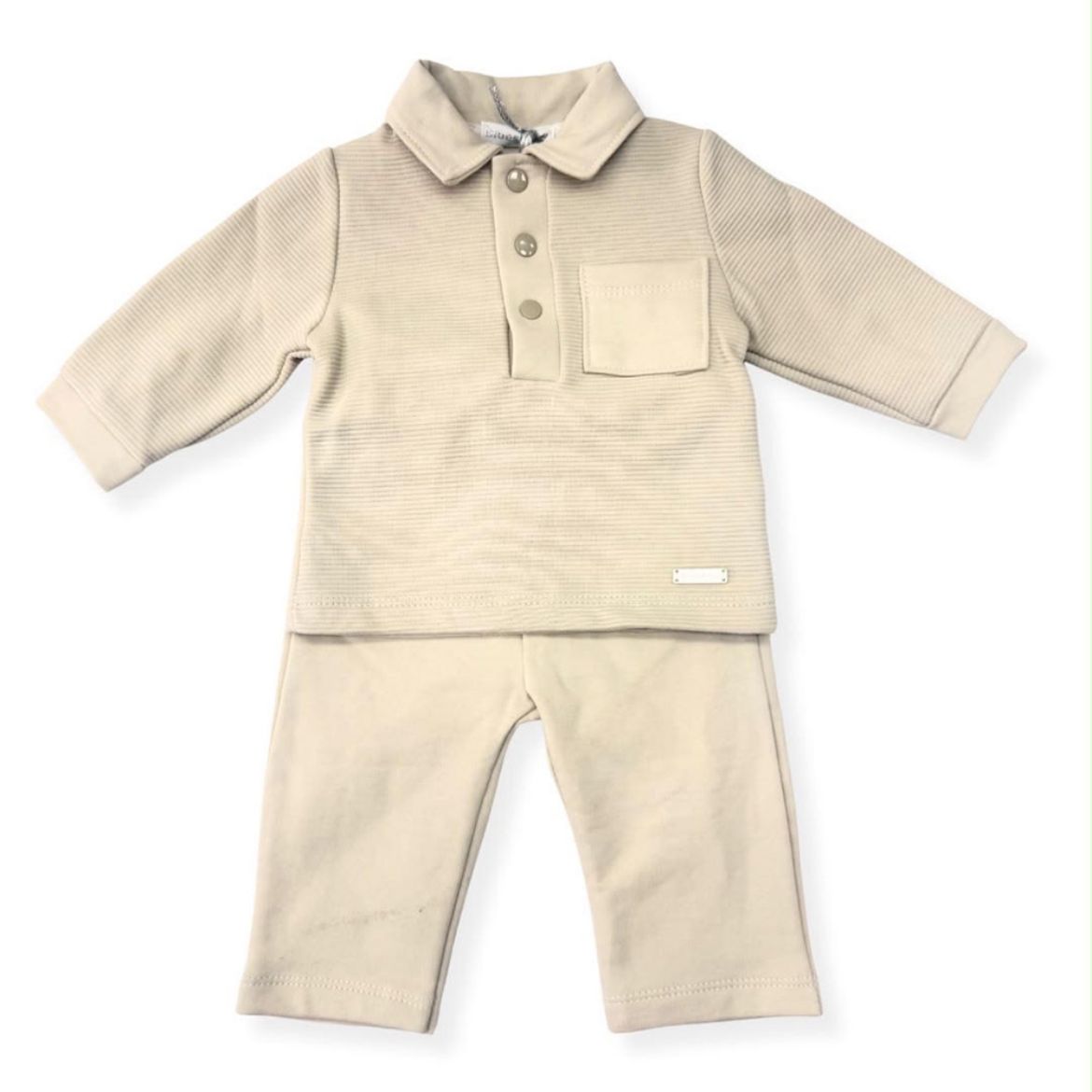 Picture of Blues Baby Boys Beige Polo Set