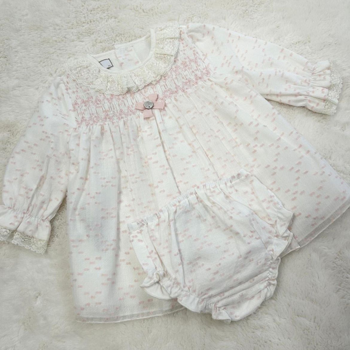 Picture of Paz Rodriguez Girls Pink 2 Piece Dress Set