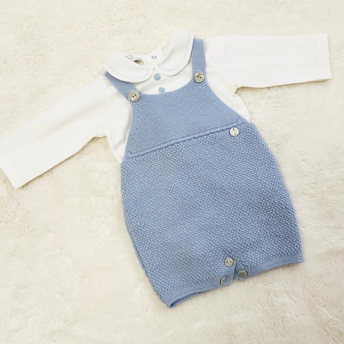 Picture of Paz Rodriguez Boys Blue Romper & Vest Set