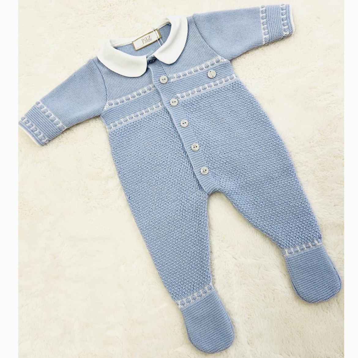 Picture of Paz Rodriguez Boys Blue Babygrow