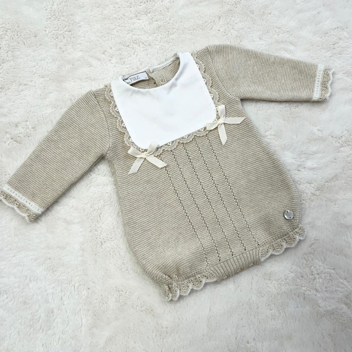 Picture of Paz Rodriguez Girls Cream Romper