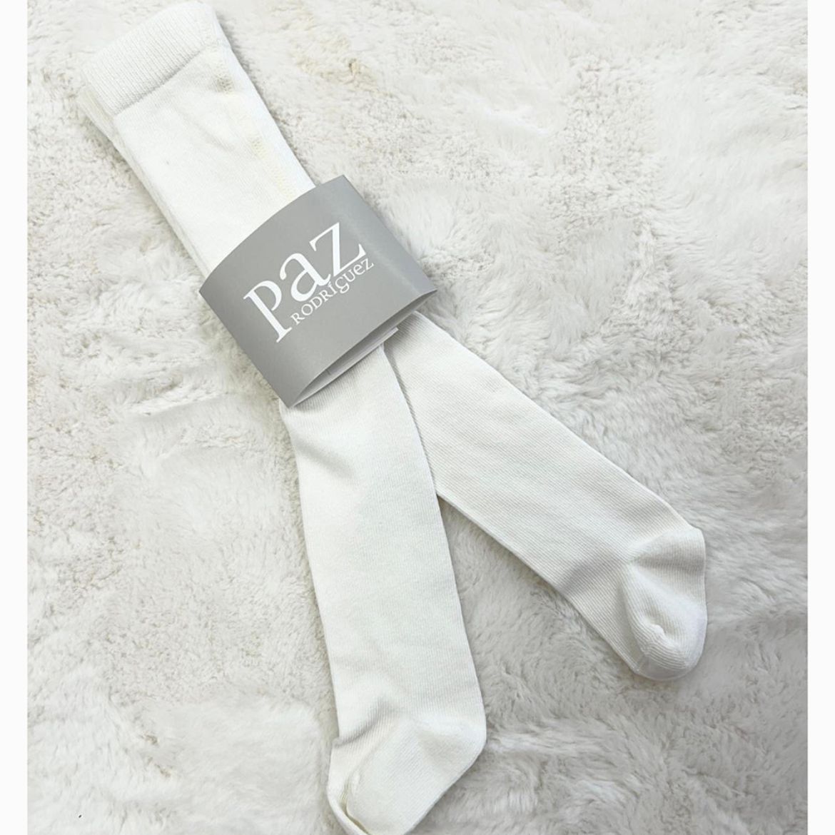 Picture of Paz Rodriguez Girls Cream Tights