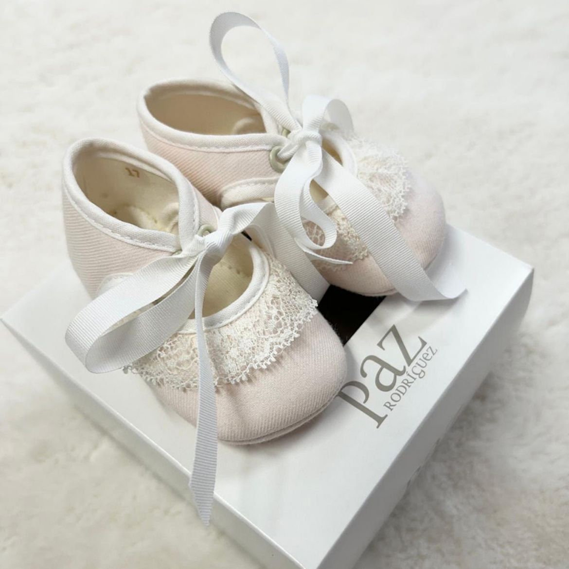 Picture of Paz Rodriguez Girls Cream Shoes