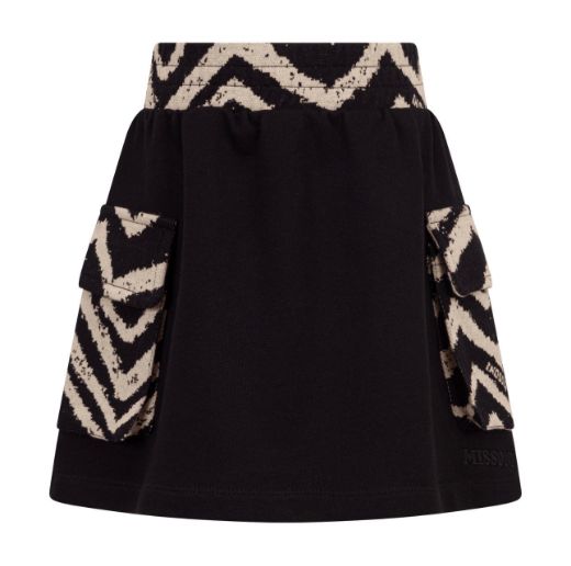 Picture of Missoni Girls Black & Ivory Jumper & Skirt Set