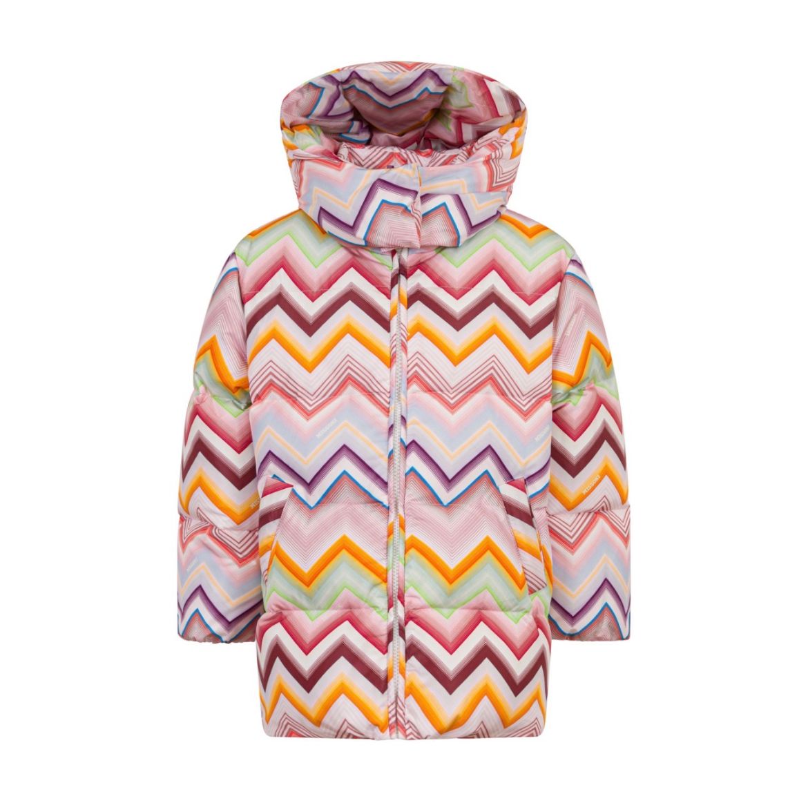Picture of Missoni Girls Multicolour Puffer Coat 