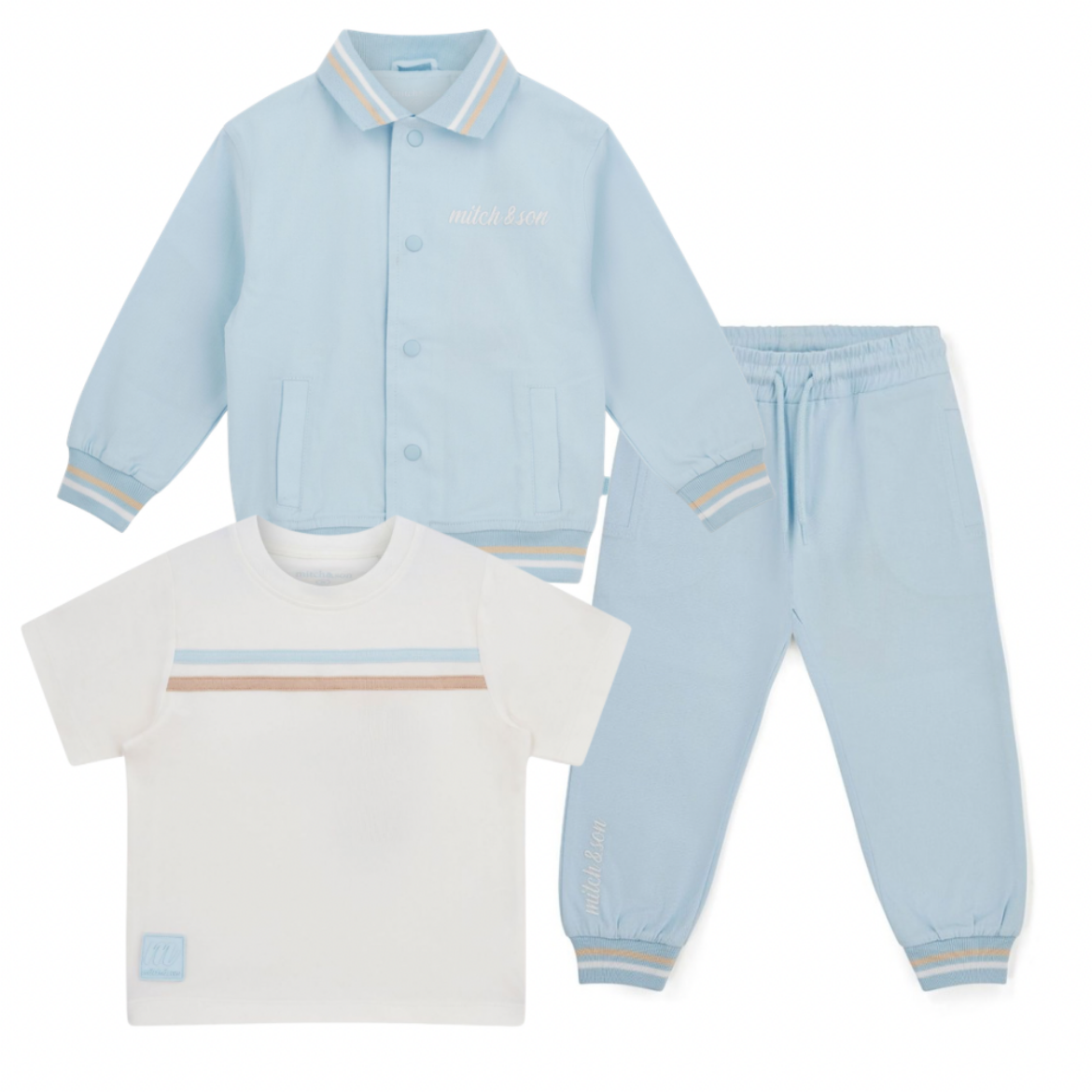 Picture of Mitch & Son Santiago/Sammy/Sullivan 3 Piece Pale Blue Set