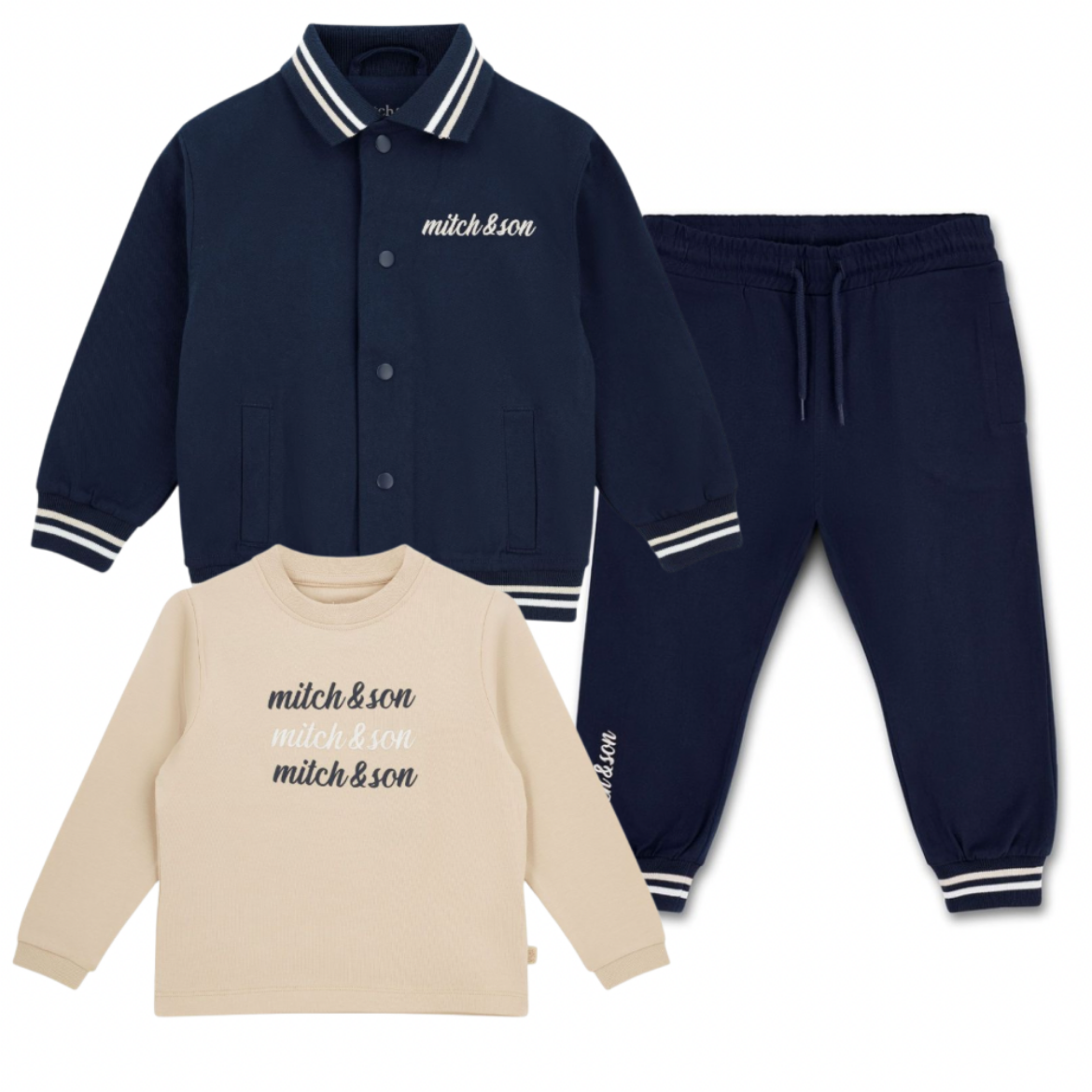 Picture of Mitch & Son Santiago/Sutton/Sullivan 3 Piece Navy Set