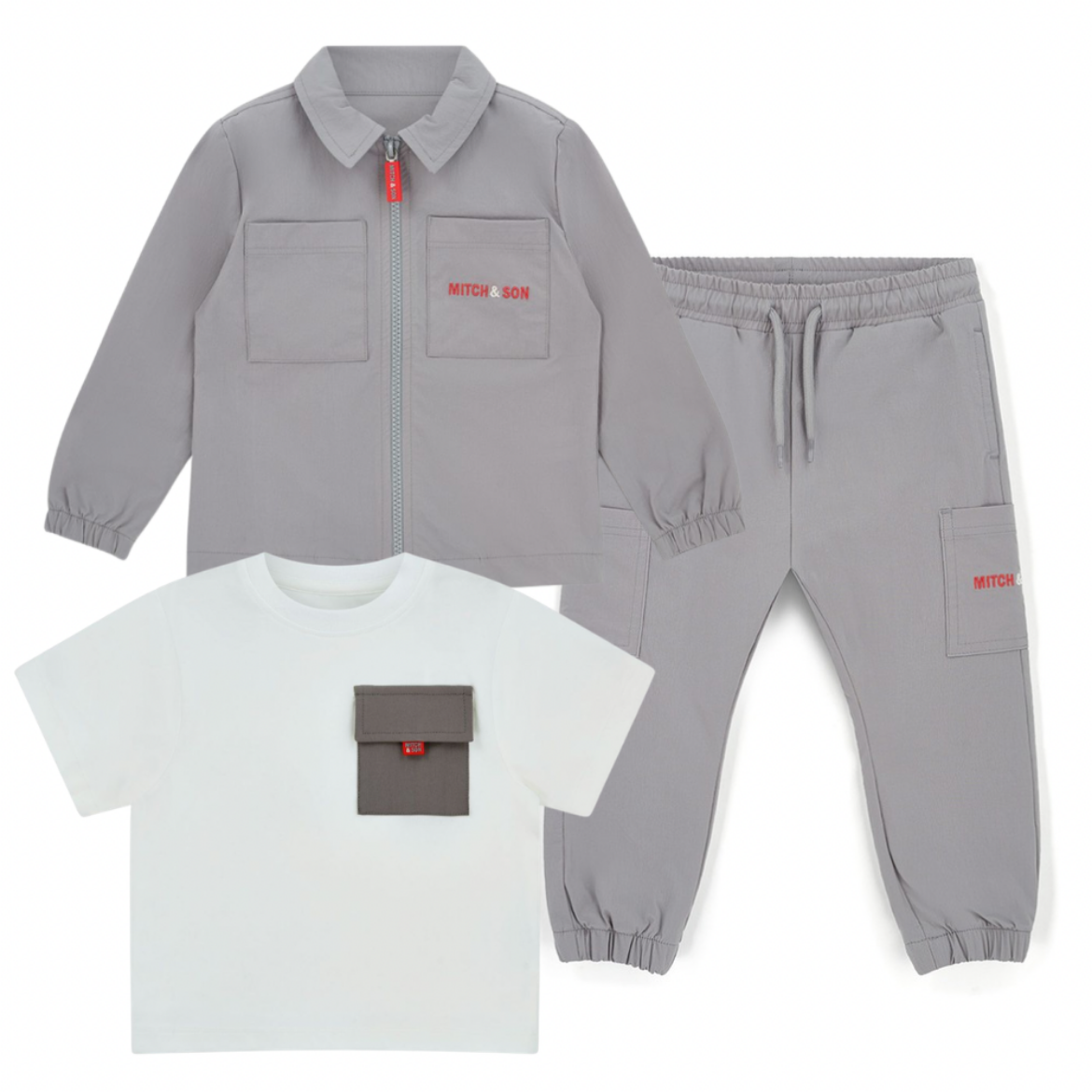 Picture of Mitch & Son Thiago/Tony/Terry Grey 3 Piece Set